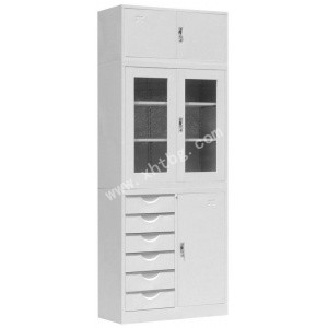 偏六屉平开门加顶柜